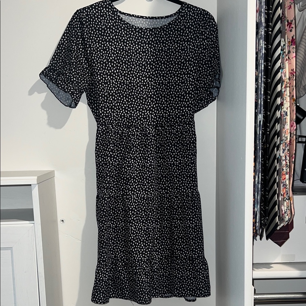 Black and White Polka Dot Dress